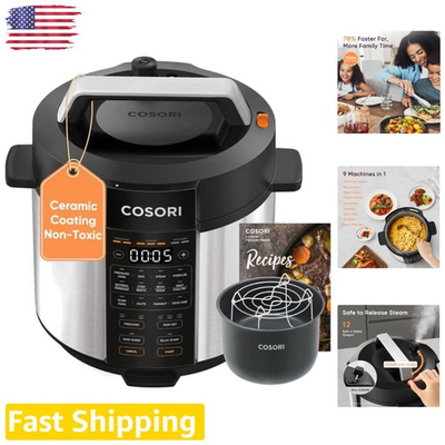 #ad #ad 6 Quart Pressure Cooker 9 in 1 Multi Cooker 12 Safety Features $180.99