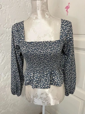 haut manches longues bleu taille S très bon état comme neuf - Photo 1/4