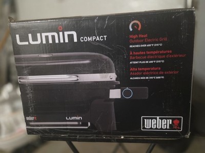 WeberLumin Compact Portable Electric Grill in Black - 91010901