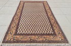 Rare Hand Knotted Vintage Badam Gul Mir Wool Area Rug 4.2 x 2.4 Ft — photo 2