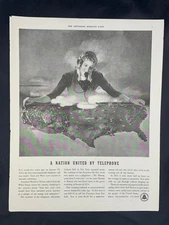 Magazine Ad* - 1940 - AT&T / Bell System - A Nation United by Telephone