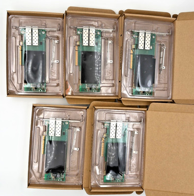 LOT OF 5 NEW SOLARFLARE XTREMESCALE X2522-PLUS DUAL PORT 10/25GBE SFP28 PCIE NIC