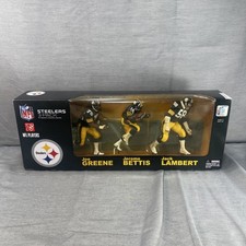 MCFARLANE NFL PITTSBURGH STEELERS LEGENDS 3 PACK. GREENE-BETTIS-LAMBERT.
