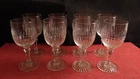 Set of 8 Baccarat Crystal White Wine Glasses Model Dombasle (Nancy Luxury)