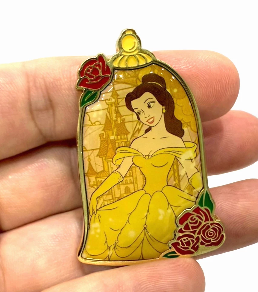 Disney Beauty and The Beast in Concert Princess Belle Rose Pin Badge Collection