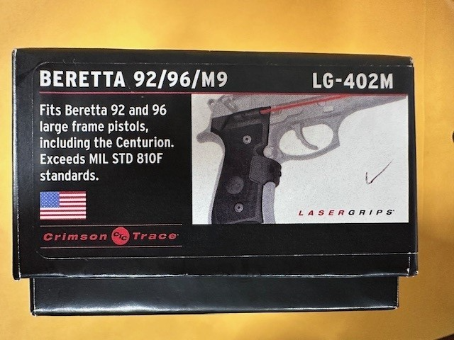 Crimson Trace LG-402M Lasergrip for Beretta 92/96/M9 for sale