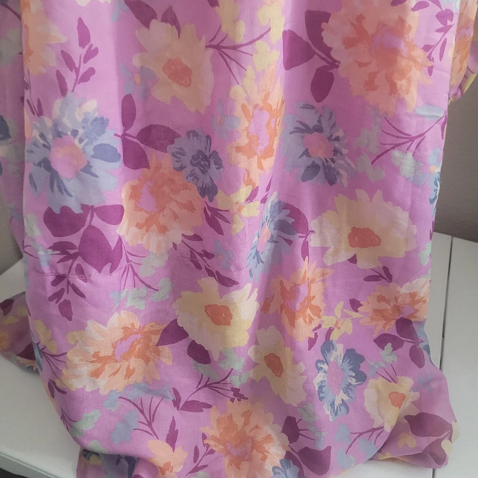 Billabong Small dress Salty Blonde maxi long flower drawstring lining flaw - Image 3 of 4