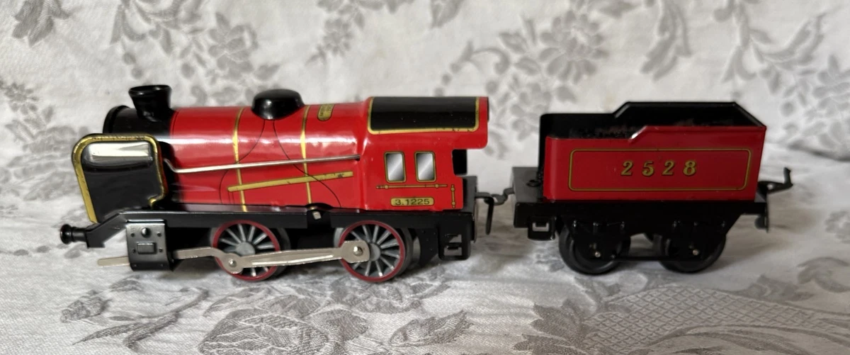 Locomotive à Vapeur Hornby JEP O Mécanique - Avec Grue Et Wagon Tombereau - 1976