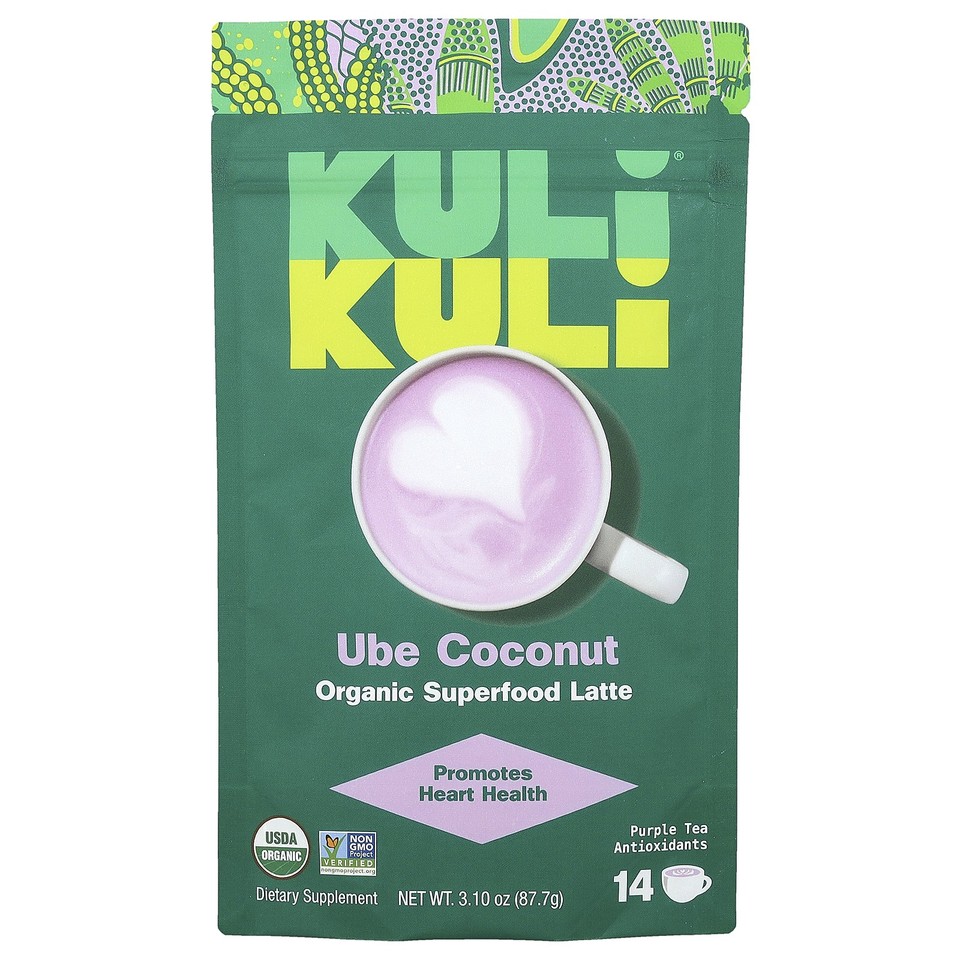 Organic Superfood Latte, Ube Coconut, 3.10 oz (87.7 g)