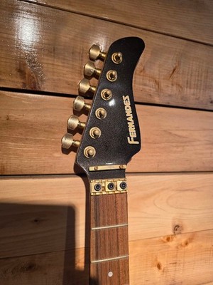 Electric Guitar Fernandes FR-85S Sustainer 1990s Ash Black Made in