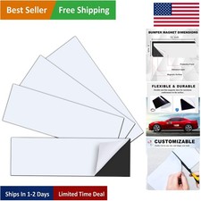 12" x 4" Bumper Magnet Sheets - 4 Pack, Strong Adhesion for Unique Decals