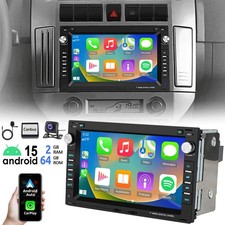 2+64G Für VW Polo 9N Golf 4 Passat B5 T5 Carplay Autoradio Android 15 GPS Kamera