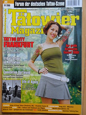 TÄTOWIER MAGAZIN 7 - 2005 * LIFE OF AGONY Frankfurt Dortmund Nachwuchs-Contest