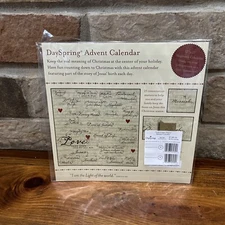 Advent Calendar DaySpring Love Came Down Never Opened 2011