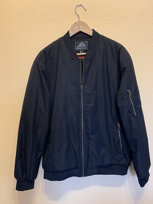 Outdoor Jacke Herren, Schwarz, Bomberstile, Gr. L