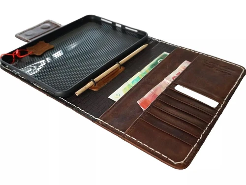 Genuine Leather Case for Apple iPad Mini 4 5 6 7 Cover Wallet 7th pen Holder 3 - Picture 7 of 10