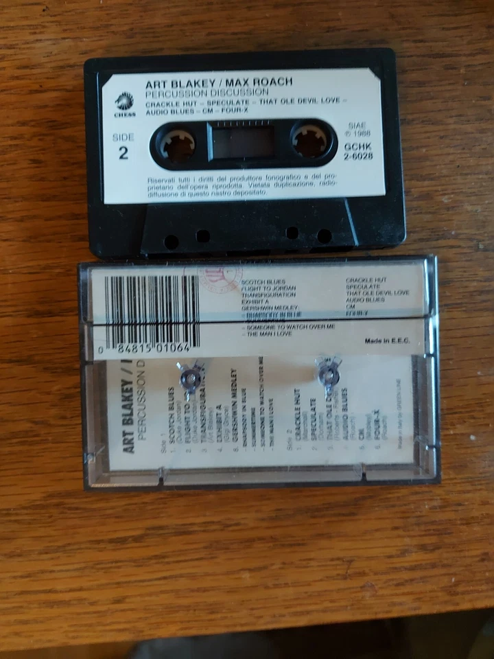 Art Blakey / Max Roach - Percussion Discussion Cassette Tape - Image 2 of 2