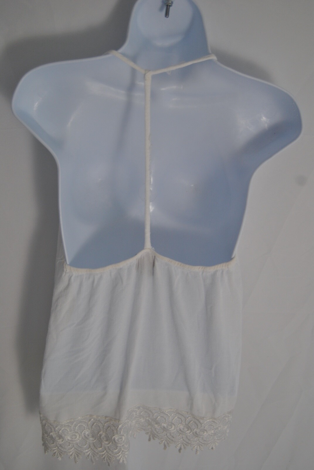 Women's Halter Top by Iky Me Size Large White in Color