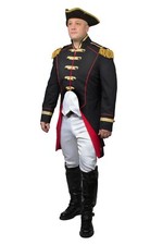 Costume de Carnaval Soldat Napoleon Veste Uniforme Théâtre Fête Redingote Belle