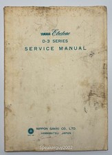Original Yamaha Electone Organ Service Manual -- D-3 Series