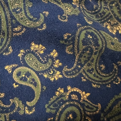 VTG Dockers Shirt Mens 2XLT Blue Paisley AOP Long Sleeve Button Down - EUC - Picture 2 of 9