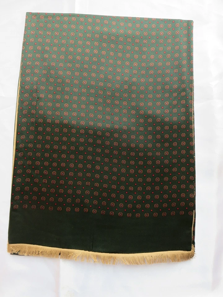 Bufanda de seda suave para hombre 100 pañuelo largo invierno cálido doble capa 170 cm Foto 4 de 4