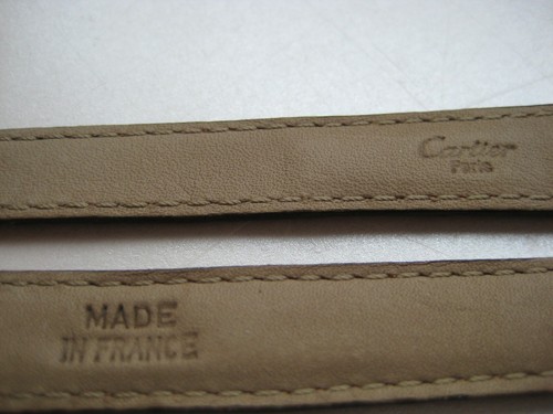 GENUINE CARTIER WATCH STRAP BAND 14 /12 mm BROWN CROCODILE LEATHER NEW - Picture 9 of 10