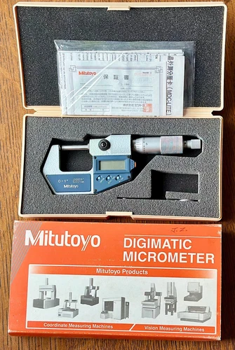 Mitutoyo 395-711-30 Spherical Face Micrometer 0-1"/0-25mm Range .00005"/0.001mm
