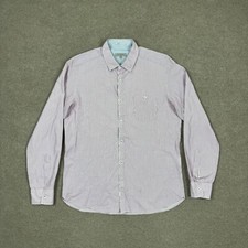 Ted Baker London Shirt Mens 4 Red Button Up Long Sleeve Collared Preppy Adults