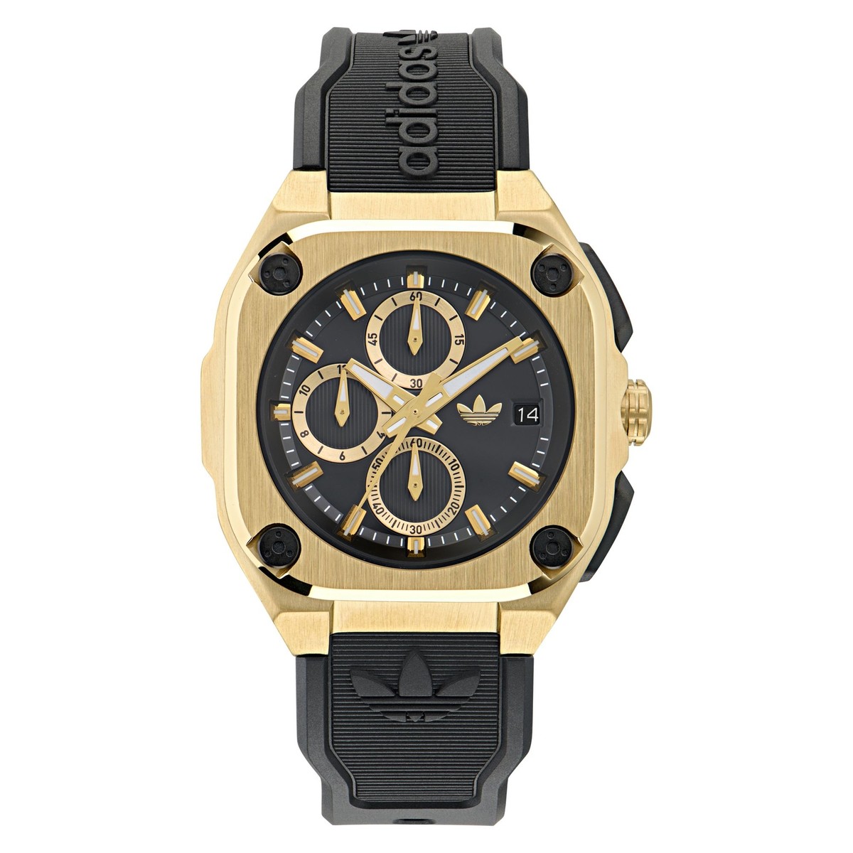 Adidas Unisex Watch Chrono City Tech Three Silicone Black