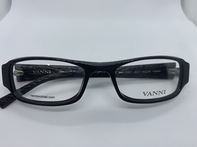 NEW VANNI OCCHIALI V3201 A711 BLACK ON BLACK PLASTIC 52/18/140 MENS
