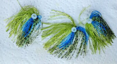 NEW -10 GREEN BLUEGILL UMBRELLA SKIRTS FOR SPINNER BAITS, BUZZ BAITS, OR JIGS
