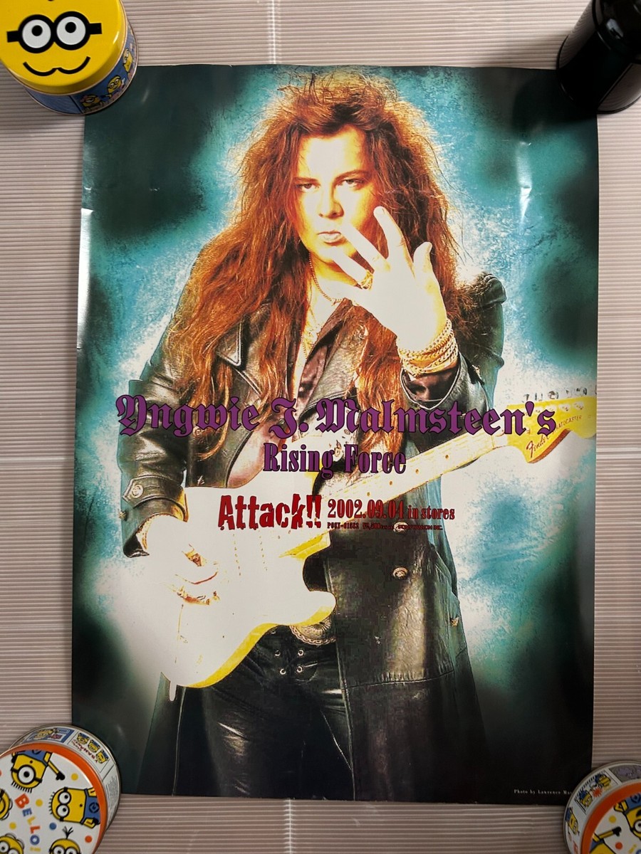 Yngwie Malmsteen / Attack!! 2002 Japan Original Promo Poster B3