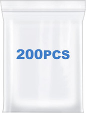 200PCS 2x3" Thick 4 Mil Small Clear Zip Poly Bags Plastic Reclosable Zip Lock