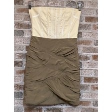 Alice + Olivia Strapless Corsette-top Cocktail Party Mini Dress Size 6