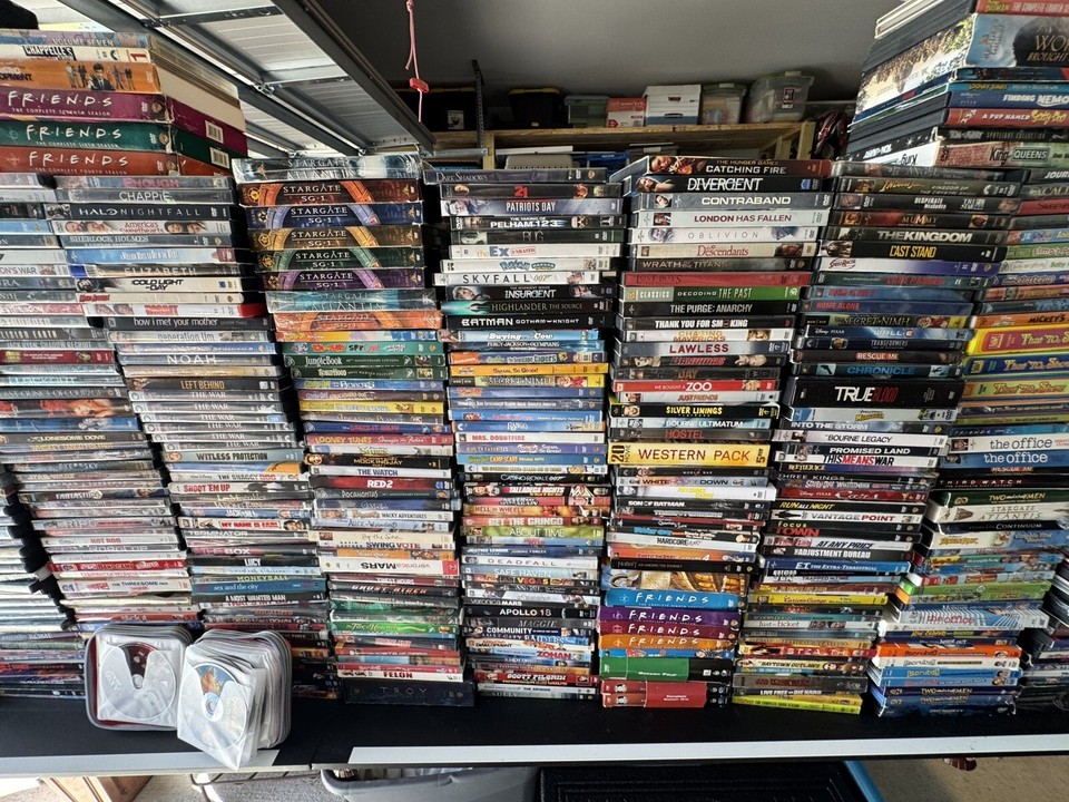 Huge 1,130+ DVD Collection Bulk Lot | Movies, TV, Rare & Sealed Titles ...