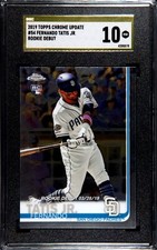2019 Topps Chrome Update #54 Fernando Tatis Jr RC SGC 10 Pristine Low Pop