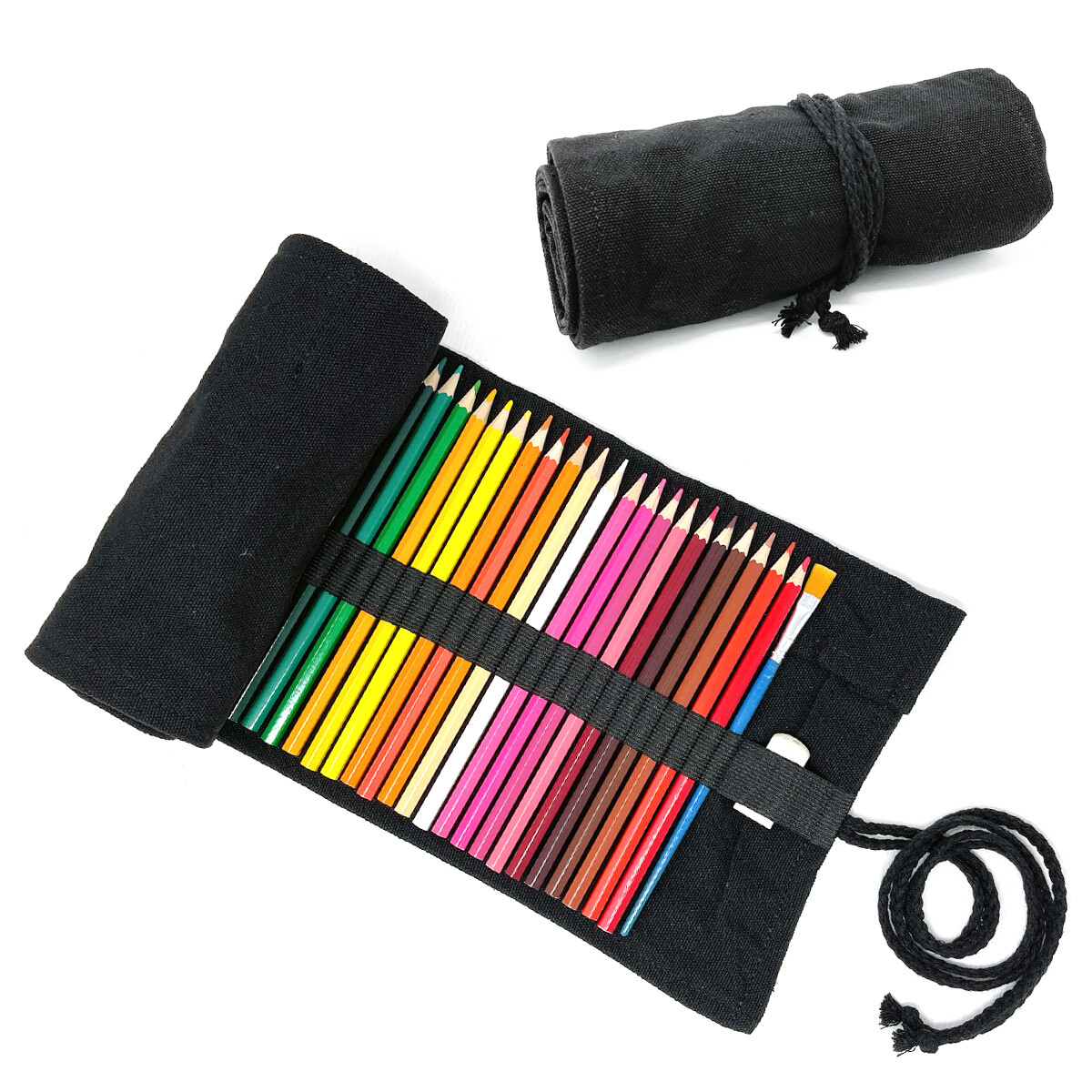 Roll Organizer, Colored Pencil Wrap Pouch (72 Slots)
