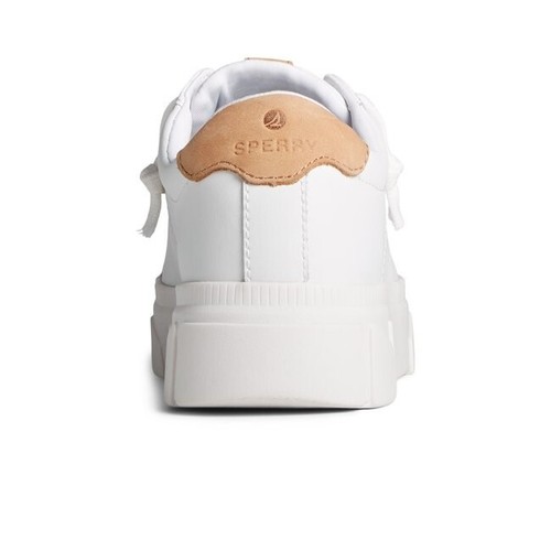 Nuevo Sperry Winslow Zapatilla Deportiva de Cuero Plataforma Parte Superior Baja Sin Corbata Blanco Talla 7.5 - Imagen 4 de 17