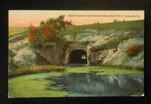1910s Union Canal Oldest Tunnel In The United States Built 12 23 Lebanon Pa Pc Ebay