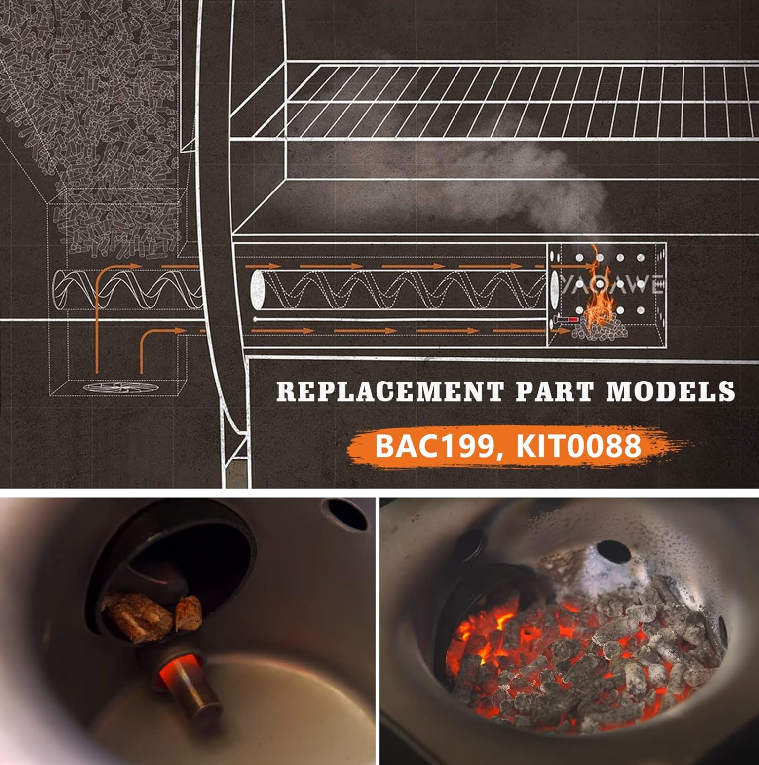 Pellet Grill Igniter Hot Rod Ignition Replacement Parts for Traeger Pit Boss