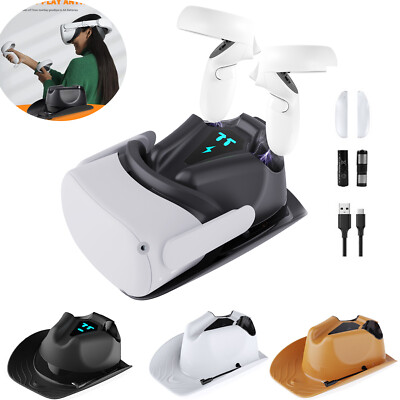 Charging Dock Charger Station Stand Holder Compatible with Oculus Quest 2 VR