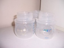 3 Avent plastic baby bottles 4oz bottles only
