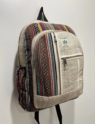 Hemp Backpack  | Eco Friendly | Boho | Handmade | Unisex | Nepal