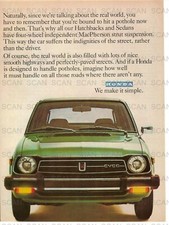 1979 Honda CVCC Vintage Magazine Ad