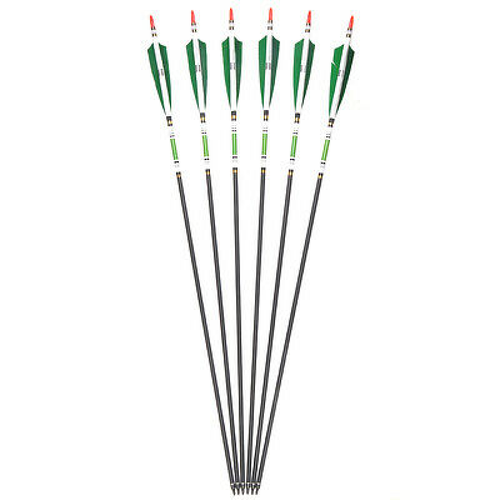 31/33'' Spine 500 Carbon Arrows Turkey Feather 7.6mm Archery Hunting Shooting - Picture 14 of 18