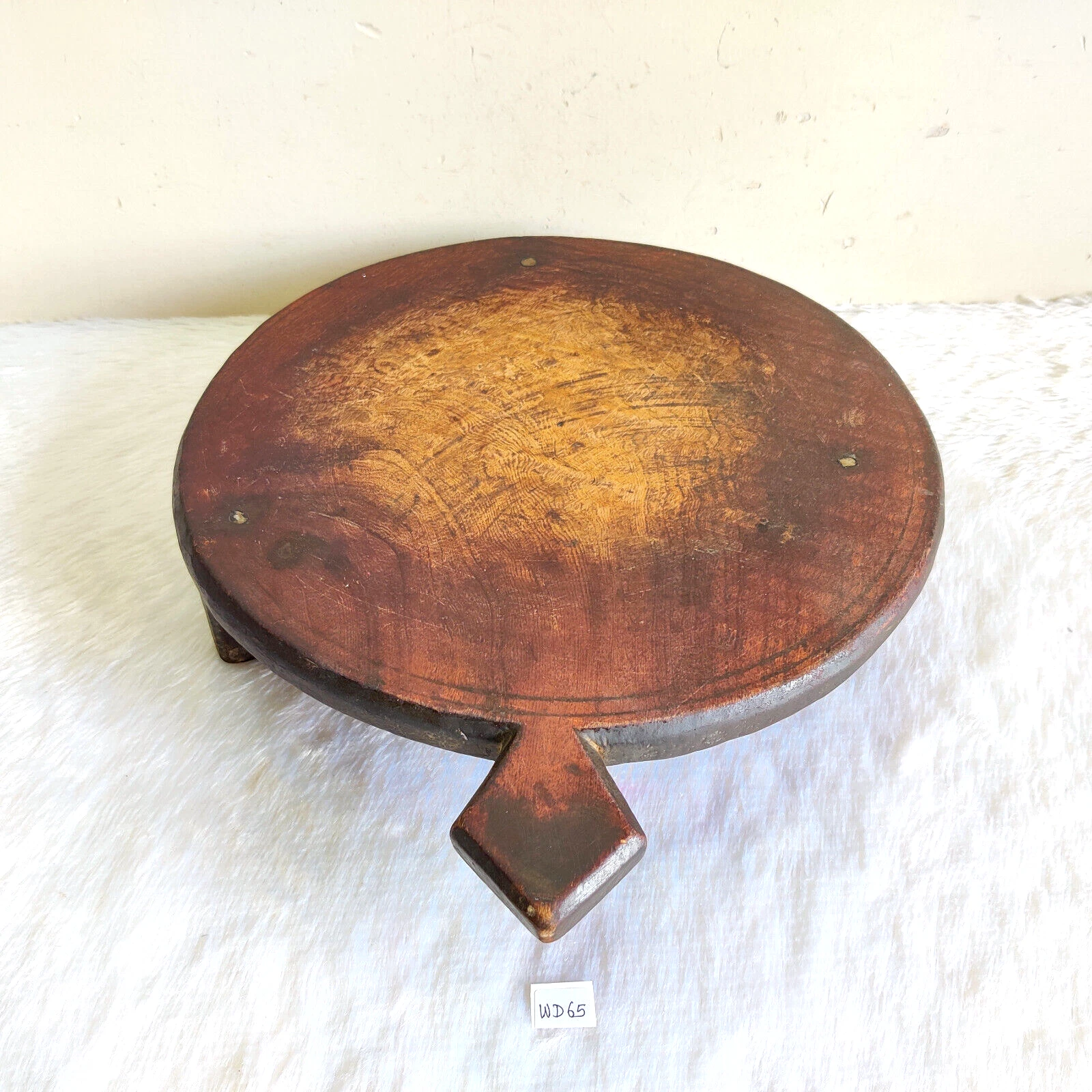 1920s Vintage Primitive Handmade Wooden Bread Rolling Board Kitchenware WD65