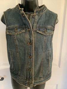 denim vest ebay