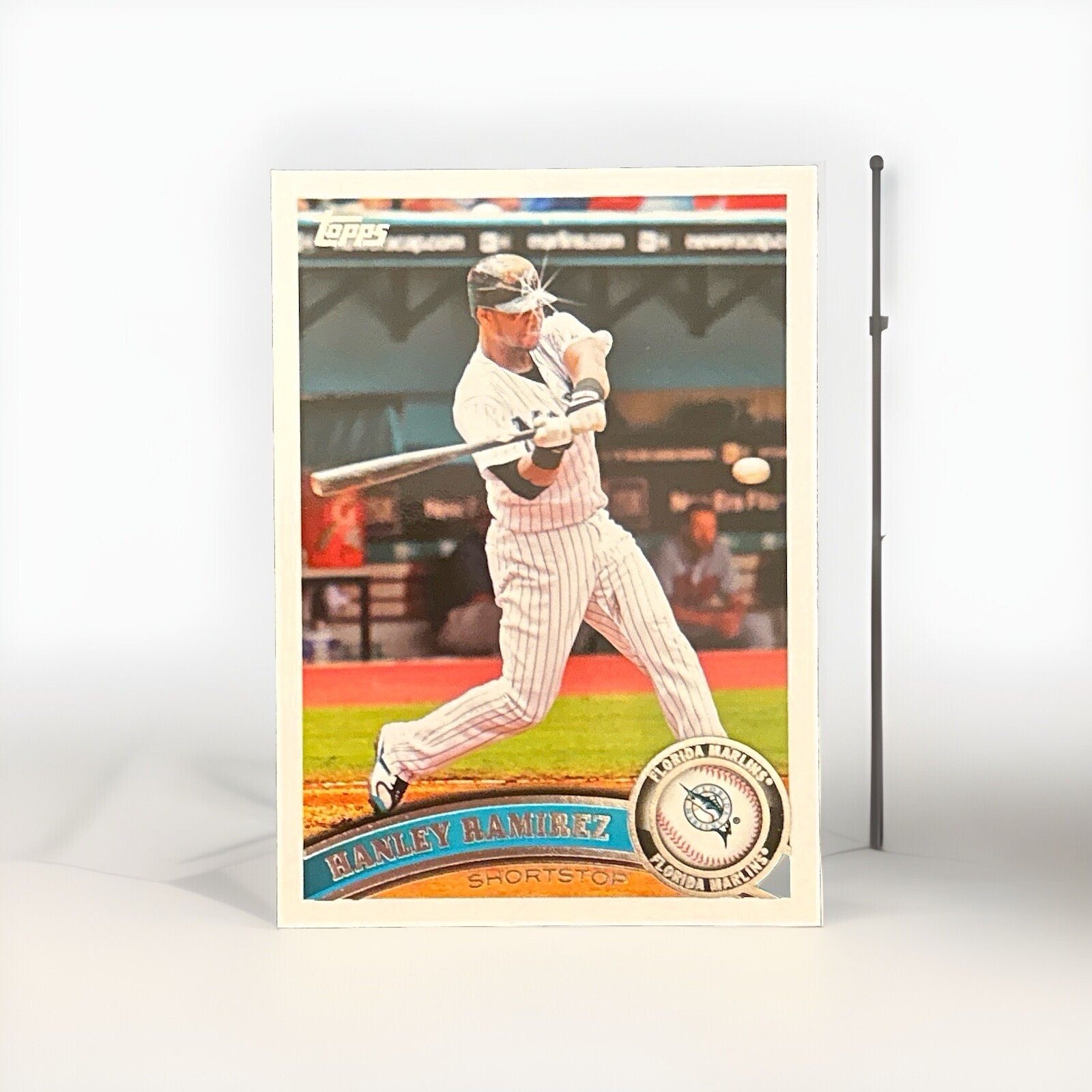 2011 Topps Hanley Ramirez 20 Hidden Sparkle Variation SP Helmet Marlins