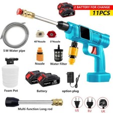 Wireless Portable High Pressure Car Wash Water Gun Foam Generator Garden Cleaner